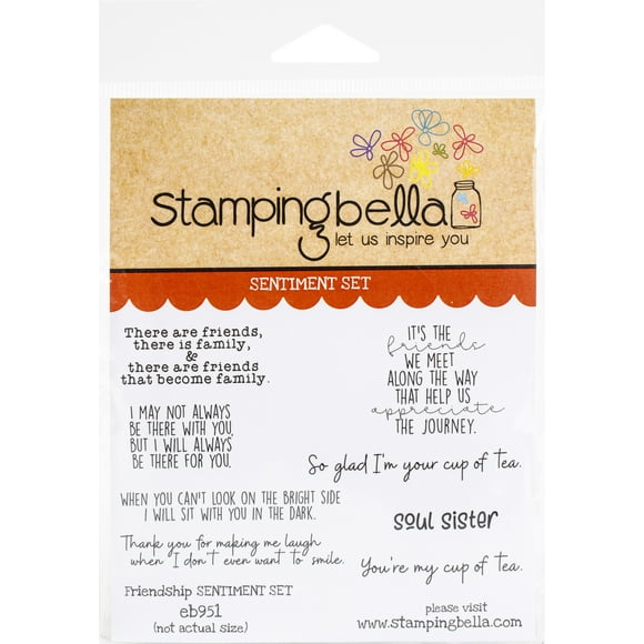 Stamping Bella Ensemble de Tampons Adhérents-Amitié Sentiment