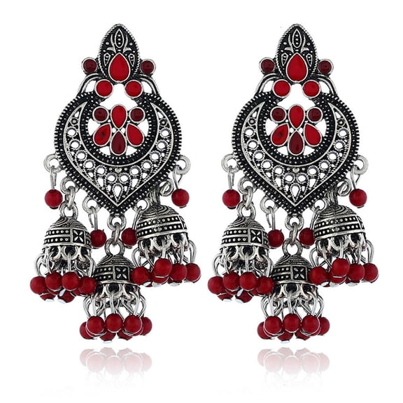 YongCo Tassel Dangle Earrings Indian Bollywood Earrings Jhumki Drop Earrings for Women