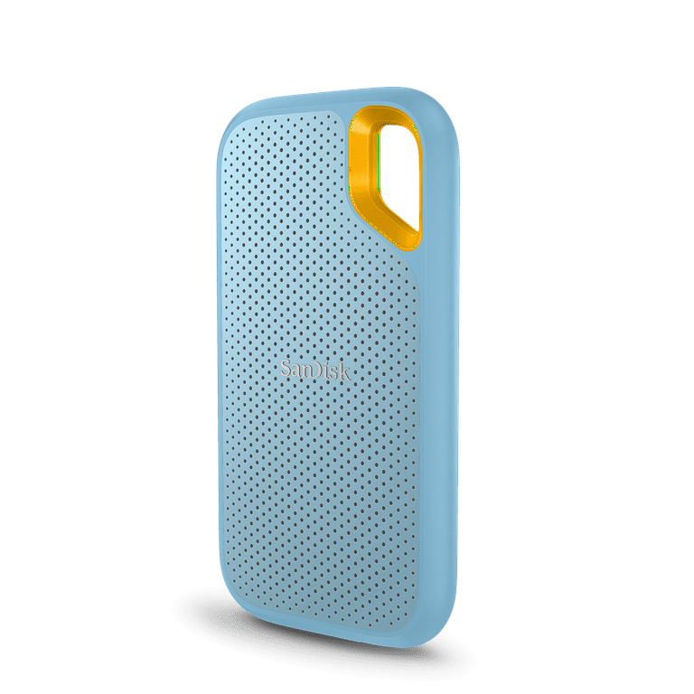 SanDisk 2TB Extreme V2 Portable SSD, USB-C, Sky Blue - High SanDisk 2TB Extreme V2 Portable SSD, USB-C, Sky Blue - High