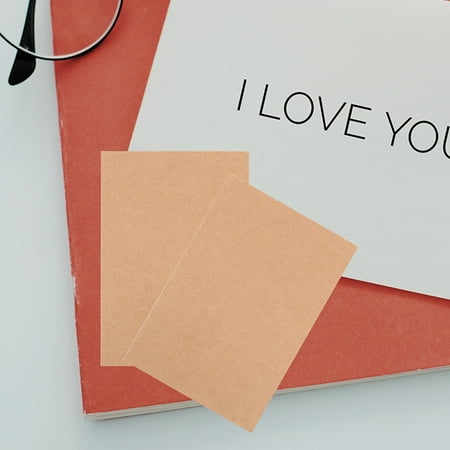 HONMEET Gift Giving Blank White Cards 80Set Rectangular Paper for Children English Learners
