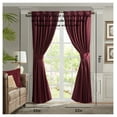thumbnail image 3 of Pleat Curtain Panel with Tieback (Single) Burgundy 52x96", 3 of 9
