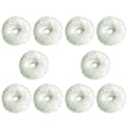thumbnail image 2 of MasteelfCA 10 Pcs Corde à Cheveux en Fausse Fourrure avec Pompon, Élastiques pour Queue de Cheval (Blanc), 2 of 7