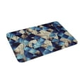 thumbnail image 2 of Balery Abstract Blue Squares Doormat, Durable Flannel Fabric, Waterproof Stain and Fade Resistant, Low Profile,Indoor Outdoor Door Mats, Easy Clean Patio Entrance Mat, 16x24in, 2 of 9