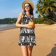 thumbnail image 3 of Easygdp Laying Hens And Roosters para Vestido Transpirable de Mujer, Vestido Suelto de Manga Corta con Pliegues y Bolsillos para el Verano, 3 of 7