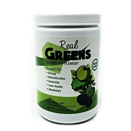 Real Greens Dietary Supplement 5.64oz (20 servings ... Real Greens Dietary Supplement 5.64oz (20 servings ...