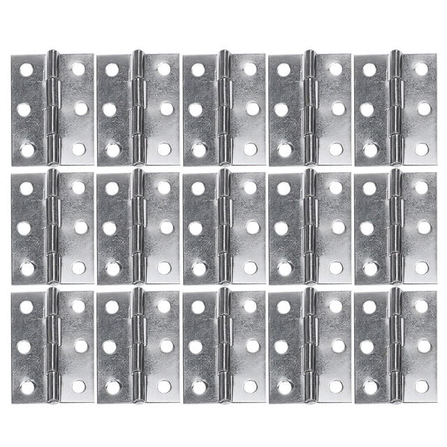 32pcs 2.5 Inch Door Hinge Stainless Steel Flap Hinge Counter Back Flap Backflap Hinge Drawer Butt Hinge (Silver)