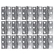 thumbnail image 1 of 32pcs 2.5 Inch Door Hinge Stainless Steel Flap Hinge Counter Back Flap Backflap Hinge Drawer Butt Hinge (Silver), 1 of 5