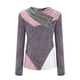 thumbnail image 4 of Mujeres Casual Cross Skew Collar Botones Geometría Impreso Blusa de manga larga Camiseta Tops Fridja  hkj3141, 4 of 5