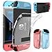 thumbnail image 3 of HEYSTOP Switch Case and Switch Screen Protector Compatible with Nintendo Switch, Dockable Soft TPU Switch Protective Case Cover with Switch accessories, 6 Thumb Grip Caps for Nintendo Switch, 3 of 4
