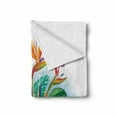 thumbnail image 2 of Orchids Soft Flannel Fleece Throw Blanket, Cattleya Exotic Flower Strelitzia Blossom Fan Palm Royal Fern Epic Gardening Art, Cozy Plush for Indoor and Outdoor Use, 60" x 80", Multicolor, by Ambesonne, 2 of 6