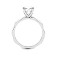 thumbnail image 4 of IGI Certified 1 Carat Princess Shape Lab Grown Diamond Engagement Ring | 14K White Gold | Magnolia Texture Solitaire Diamond Ring | FG-VS1-VS2 Quality Friendly Diamonds, 4 of 6