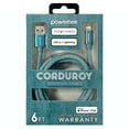 thumbnail image 4 of Liquipel Powertek Corduroy USB-A to Lightning - Green, 4 of 7