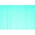thumbnail image 1 of Ahgly Company Indoor Rectangle Solid Turquoise Blue Modern Area Rugs, 8' x 12', 1 of 4