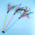 thumbnail image 2 of 3Pcs Colorful Paper Cat Teaser Exerciser Kit Funny Wand Stick Pet Playing Interactive Toys, 2 of 11