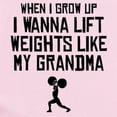 thumbnail image 2 of CafePress - Lift Weights Like My Grandma Body Suit - Baby Light Bodysuit, Size Newborn - 24 Months, 2 of 4