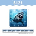 thumbnail image 2 of 14 Inch Wall Clock Battery Operated Square Clock Decorative for Office, Kitchen, Outdoor, Living Room，3D Sharks Painting, 2 of 4