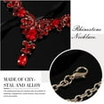 thumbnail image 4 of Bride Wedding Jewelry Sets Crystal Bridal Necklace Earrings Set Rhinestone Choker Necklace Prom Costume Jewelry for Women and Brides, 4 of 4