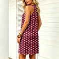 thumbnail image 5 of Lenpel Womens Summer Dresses Casual Crew Neck Sleeveless Tank Mini Dresses with Pockets Loose Soft Sundresses for Beach Vacation, 5 of 5