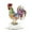 Style B, variant on Fancyes 2D Colorful Chicken Decor Acrylic Desktop Plaque Creative Collectible Crafts Ornament Tabletop Sign for Bookshelf Centerpiece Style A