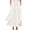 Off-white, variant on Chouyatou Women's Elegant High Waisted Side Slit Irregular Bohemian Maxi Skirt with Pockets