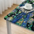 thumbnail image 4 of nygtbtfer Round Cotton Tablecloth Blue on Black, 4 of 7