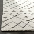 thumbnail image 7 of SAFAVIEH Sparta Eliot Geometric Polyester Shag Area Rug, Ivory/Grey, 4' x 6', 7 of 7