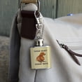 thumbnail image 3 of Guess What Wiener Dog Butt Dachshund Funny Stainless Steel 1oz Mini Flask Key Chain, 3 of 3