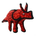 thumbnail image 5 of TUFFY Jr Dinosaur Triceratops Durable Plush Squeaky Dog Toy, 2-Pack, 5 of 8