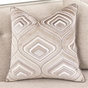 Michael Amini Camden Court Sofa - Natural Flax/Platinum