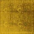 thumbnail image 1 of Ahgly Company Indoor Square Oriental Yellow Traditional Area Rugs, 7' Square, 1 of 4