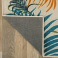thumbnail image 4 of World Rug Gallery Contemporary Floral Leaves Flatweave Indoor/Outdoor Area Rug - MULTI 5' X 7', 4 of 9