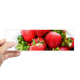 thumbnail image 1 of Autocollant Pare-Chocs Rectangulaire Image de Fraise Rouge pour Fenêtre de Carnet, 1 of 1
