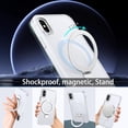 thumbnail image 3 of for iPhone Xs Case , iPhone X Case with Ring [Compatible with Magsafe], Full Body Protective Cover Slim Shockproof Kickstand Phone Case for Apple iPhone X/XS 5.8", White, 3 of 16