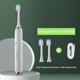 thumbnail image 3 of Cepillo de dientes eléctrico sónico portátil, recargable por USB, resistente al agua, cabezales de repuesto para cepillos de dientes blanqueadores ultrasónicos electrónicos, 3 of 5