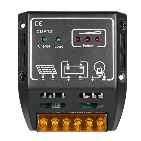 

Anself 10A /24V Solar PWM Controller Charging Regulator for Solar Panel Battery Overload Protection