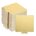 thumbnail image 1 of Uxcell 200pcs Mini Cake Boards, Mousse Cake Cardboards Square for Dessert Base(Gold), 1 of 1
