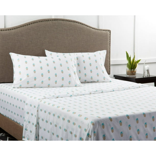 Mainstays 180 Thread Count Novelty Bed Sheet Set, Full, Cotton