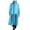 Blue, variant on Xfvqtps Mens Raincoat with Hooded and Brim Long Reusable Adjustable Drawstring Zipper and Button Waterproof Hiking Fishing Camping Cycling Translucent Rain Jackets EVA Rain Poncho Black