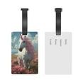 thumbnail image 5 of Sikiie Flower White Horse (2) Luggage Tags Privacy Cover ID Label Suitcase Tags Identifiers For School Bags,Suitcases, 5 of 7