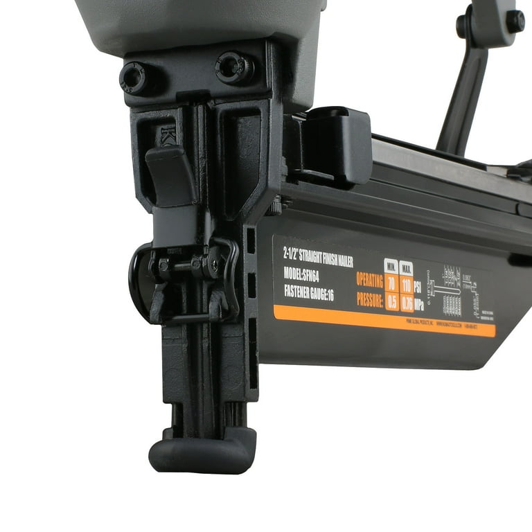 NuMax, Pneumatic 16-Gauge Finish Nailer, SFN64, 2-1/2