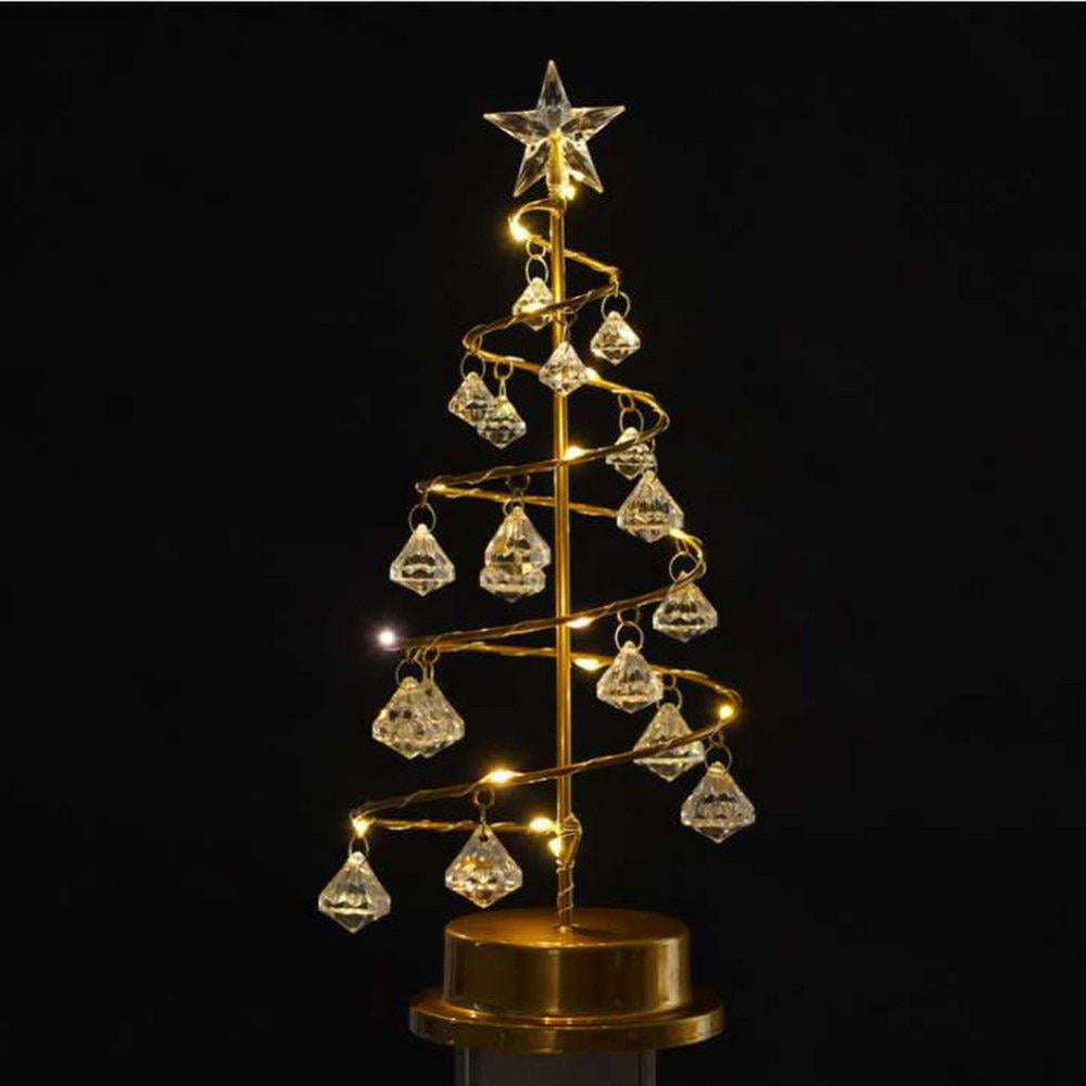 Crystal Christmas Tree Led Decoration Fairy Bedroom String Lights Gift New Year. 