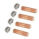 thumbnail image 2 of Rankomu M10x1.50 Rosca T3 T4 T6 Kit De Pernos Turbo De Alta Resistencia Tuercas Con Reborde, 2 of 5