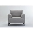 thumbnail image 2 of Light Grey - Sleek Metal Leg Design - Primary Living - Contemporary Style, 2 of 4