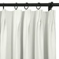 thumbnail image 3 of TWOPAGES Light Blocking Drape 42 W X 96 L Inch Pinch Pleat Blackout Curtain for Kitchen, 1 Panel, Ivory White, 3 of 5