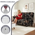 thumbnail image 6 of Xoenoiee Hunting Camo Forest Leaves Print 6-Piece Jacquard Recliner Loveseat Cover with Pockets, Stretchable Sofa Protector Washable Lazy Boy Recliner Slipcovers with Non-Slip Bottom, 6 of 6