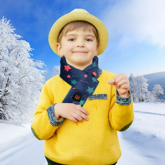 Yaoyar Children's Winter USB Heated Warm Scarf - Washable Neck Heating Pad Cold Protection Scarf