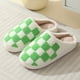 thumbnail image 1 of Pantuflas a cuadros para hombre y mujer (2023), cálidas, suaves y acogedoras, de algodón, para uso en interiores, hogar y regalo., 1 of 5