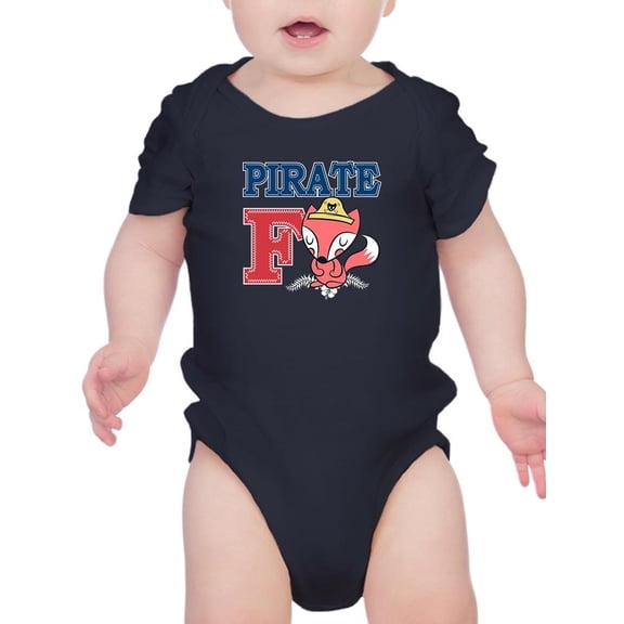 Cute Pirate Fox Art Bodysuit Infant -Image by Shutterstock, 24 Months