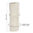 thumbnail image 2 of Uxcell Handmade 24 Slots Roll Up Pencil Case, Canvas Pencil Wrap Pouch Pen Holder Organizer White, 2 of 6