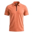 thumbnail image 6 of LTTVQM Quarter Zip Up Pullover for Men Collar Shirts Long Sleeve Golf Tops 2026 Spring Athletic Casual Workout Orange M, 6 of 6